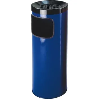 Odpadkový koš Odpadkový koš s popelníkem modrý - 30 l
