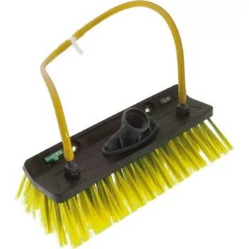 Vysavač na okno UNGER nLite Hiflo rádiusový solární kartáč 27 cm - žlutý