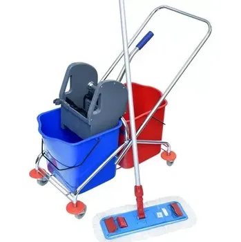 Úklidový vozík Úklidový vozík 2 x 17 l + kompletní mop 50 cm Flipper