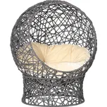 PAWHUT Pelíšek pro kočky GLOBE 50 x 50 x 60 cm šedá