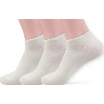 Pánské ponožky Kotníčkové ponožky pánské EM1001A - (BÍLÉ) 12 párů - 40-43