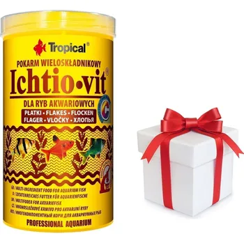 Krmivo pro rybičky TROPICAL Ichtio-Vit 1000ml + vzorek krmiva pro ryby ZDARMA