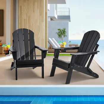 Zahradní židle Vevor plast černá