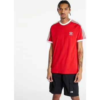 Pánské tričko Tričko adidas 3-Stripes Tee Better Scarlet XL