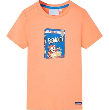 Chlapecké tričko Dětské tričko s krátkým rukávem neonově oranžové 104