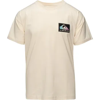 Pánské tričko Pánské Tričko s krátkým rukávem QUIKSILVER BACK FLASH SS EQYZT07605-WDW0 – Béžová L