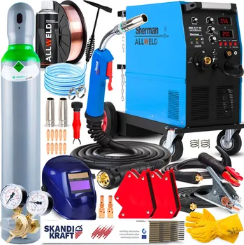 Svářečka Svářečka MIGOMAT SHERMAN MIG 261M/4R MAG MMA 250A 400V/230V IGBT 4x4 SET