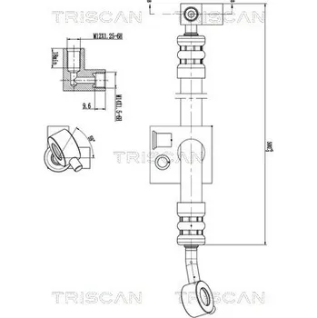 Čep řízení Hydraulická hadice, řízení TRISCAN 8516 14002