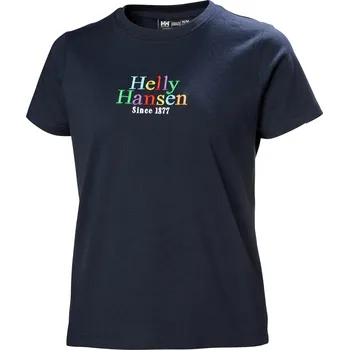 Dámské tričko Dámské Tričko s krátkým rukávem HELLY HANSEN W CORE GRAPHIC T-SHIRT 54080_597 – Tmavě modrá S
