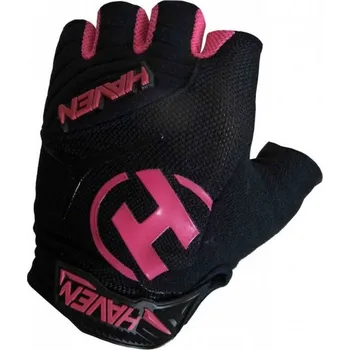Cyklistické rukavice Rukavice HAVEN DEMO SHORT černo/růžové Velikost: XXS