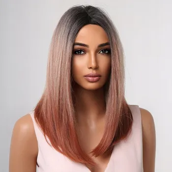 Karnevalová paruka Paruka polodlouhé syntetické vlasy BWR