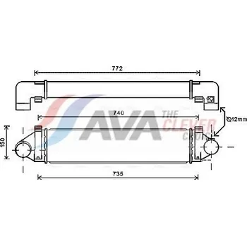 Chladič motoru Chladič turba AVA QUALITY COOLING FDA4481