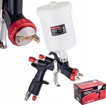 Stříkací pistole LAKOVACÍ PISTOLE LVLP, TRYSKA 1,5 MM, HORNÍ NÁDRŽKA 600 ML, PRO LAKOVÁNÍ