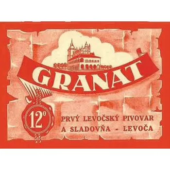Obraz Cedule Granát - První Levočský Pivovar a Sladovna - Levoča