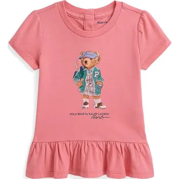 Pánské oblečení Bavlněné tričko Polo Ralph Lauren 310982153001 růžová 34X, vel. 62-68