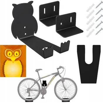 Věšák Nástěnný držák na kolo 25 kg černý