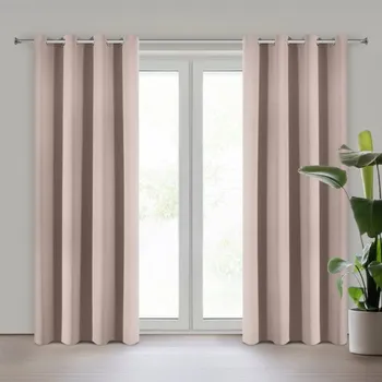 Povlečení Hotový závěs ADLEY pudrový - na průchodkách