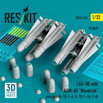 Plastikový model Reskit 1/32 LAU-88 with AGM-65 'Maverick' (2 pcs.)