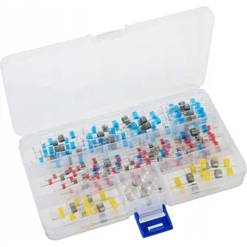 PÁJECÍ SMRŠŤOVACÍ TRIČKA S CÍN LEPIDLEM 120 KS PRO KABELOVÉ KABELY