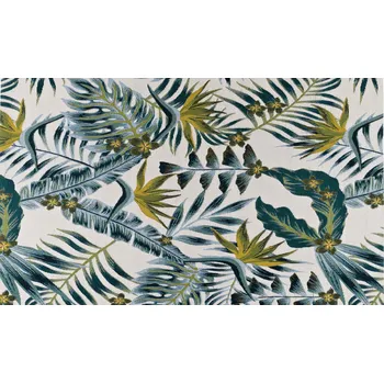 Koberec Venkovní vzorovaný koberec - běhoun CAPPUCINO tyrkysová 80x165 cm Multidecor