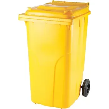 Popelnice Popelnice plastová 240 l - žlutá