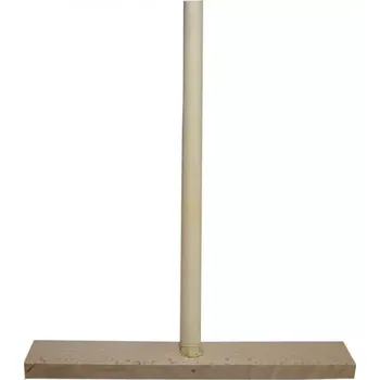 Smeták dřevěný 40 cm bez štětin s násadou 140 cm