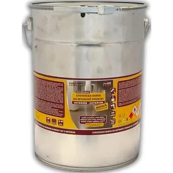 barva na zeď ColorCity KH 13 BETONAX SYNTETICKÁ BARVA NA BETONOVÉ POVRCHY Barva: červená rumělková tmavá 8190, Balení: 9 l