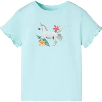 Chlapecké tričko Dětské tričko s krátkým rukávem světle akvamarínové 140