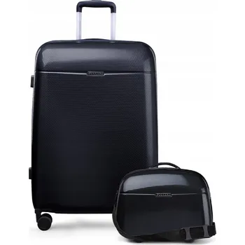 PUCCINI Sada CESTOVNÍCH KUFRŮ Střední + Kufřík PC Polykarbonát 2v1