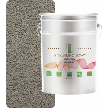 Fasádní barva SILIKONOVÁ OMÍTKA FASÁDNÍ VNĚJŠÍ ŠEDÁ TEPLÁ 1.5MM - 25KG