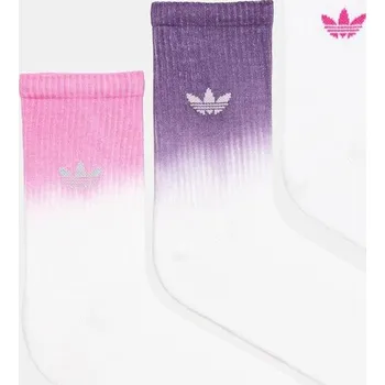 Ponožky adidas Originals Ombre Cr S 3-pack JX5220 bílá 00X, vel. 34/36