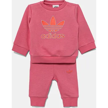 Kojenecká souprava Kojenecká tepláková souprava adidas Originals růžová barva, JY0137 34X, vel. 68