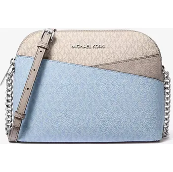 Kabelka MICHAEL KORS dámská kabelka,crossbody Jet Set Medium Dome modrá, béžová