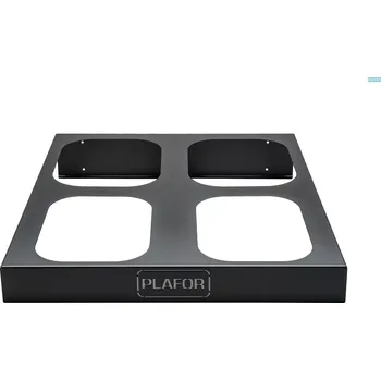 Odpadkový koš Kovová základna pro koše 4 dílný - 2 x 28 l + 2 x 45 l