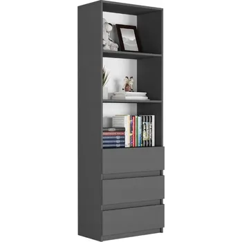 Knihovna Knihovna Framire 60 cm x 180 cm x 30 cm antracit