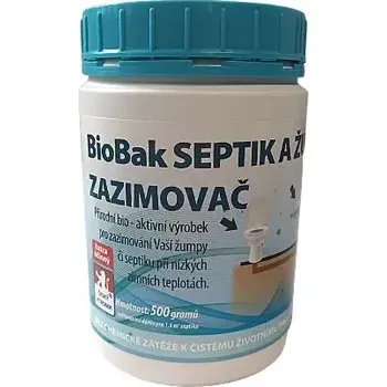 Čisticí prostředek BioBak - Bakterie do žump a septiků zazimovač 0,5 kg