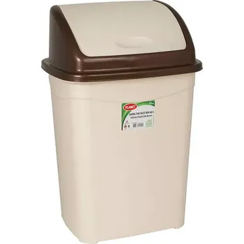 Odpadkový koš Odpadkový koš plastový 4 l - béžovo-hnědý