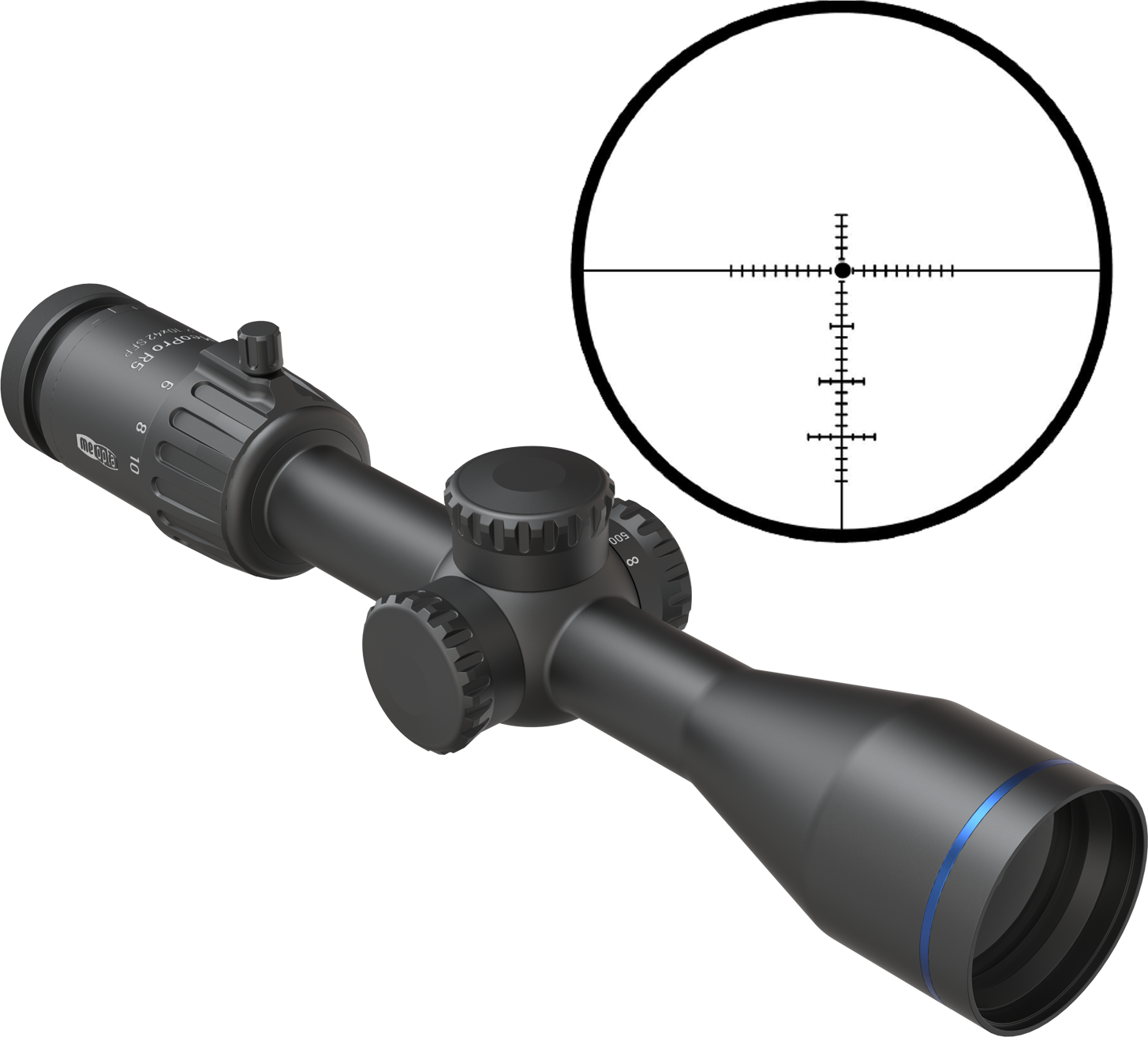 Meopta Puškohled MeoPro R5 2-10x42 SFP PA Záměrná osnova: Z-Plus