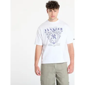 Pánské oblečení Tričko New Era New York Yankees Floral Graphic Oversized Tee UNISEX White XL
