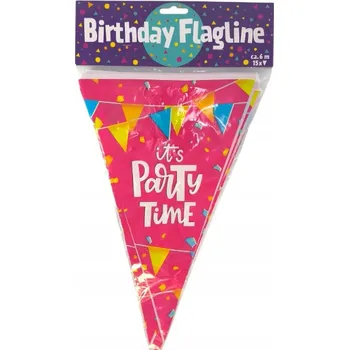 Narozeninové vlaječky Girlanda 6 m Dekorace na narozeniny