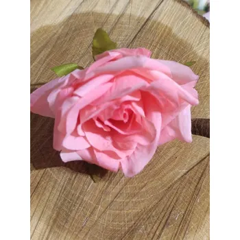 umělá květina Umělý květ růže Ø7 cm barva růžová korálová