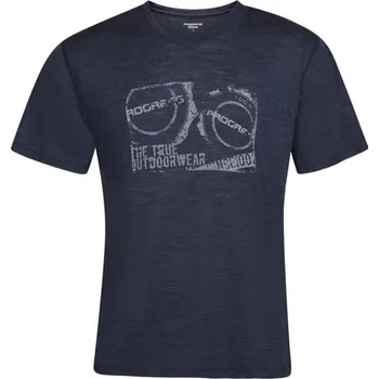 Pánské tričko Triko krátké pánské Progress AORAKI tmavě modrý melír Velikost: L