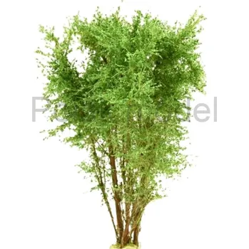 Plastikový model Vícekmenný strom - do 10 cm - 1. Zelená světlá