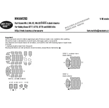Plastikový model New Ware 1/48 Mask Hurricane Mk.I/IC/IID EXPERT (HOBBYB)