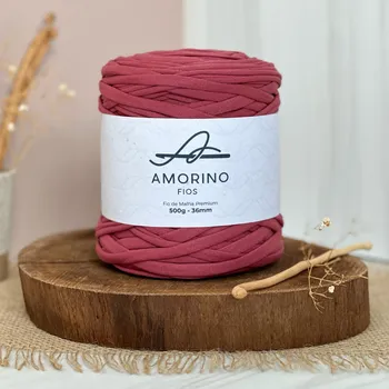 Příze Amorino Fios Textilní špagáty Amorino Fio - Premium 36mm Romã