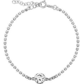 Náramek Stříbrný náramek Clowie se zirkony a čirým Swarovski® Crystals SILVEGOB60602BSW