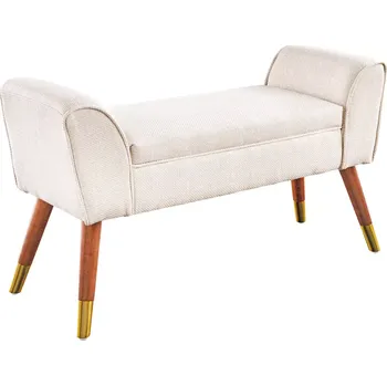 Křeslo Lavice SCARLETT 90 CM béžová texturovaná tkanina