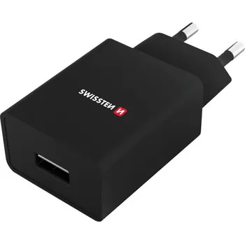 Datový kabel Swissten Síťový Adaptér Smart Ic 1X Usb 1A Power + Datový Kabel Usb / Type C 1,2 M Černý