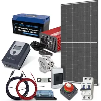 solární set Solární sestava ostrovní TRINA 445Wp, baterie LiFePO4 12V 100Ah, měnič 230VAC 1000W