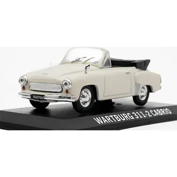 autíčko DeAgostini Wartburg 311-2 Cabrio 1:43 - Legendární automobily minulé éry časopis s modelem #36 Wartburg 311 2 Cabriolet - kovový model auta 1/43